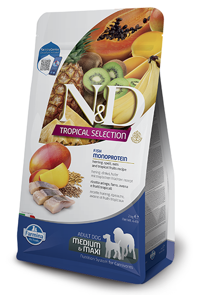 N&D Tropical Selection Aringa Monoprotein Adult Medium & Maxi 10 kg