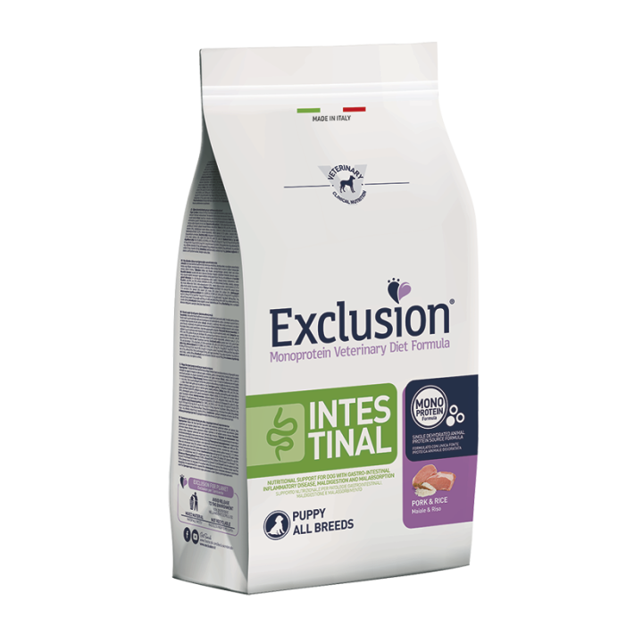 Exclusion Intestinal Puppy All Breeds Pork & Rice 12kg