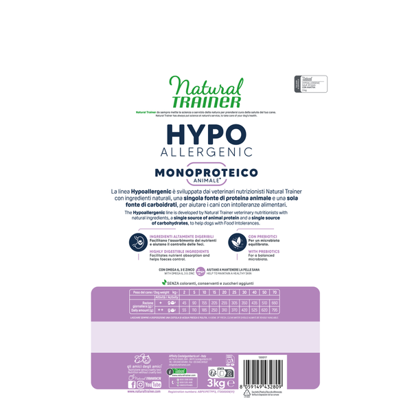 Natural Trainer Hypo Monoproteico Anatra 12kg