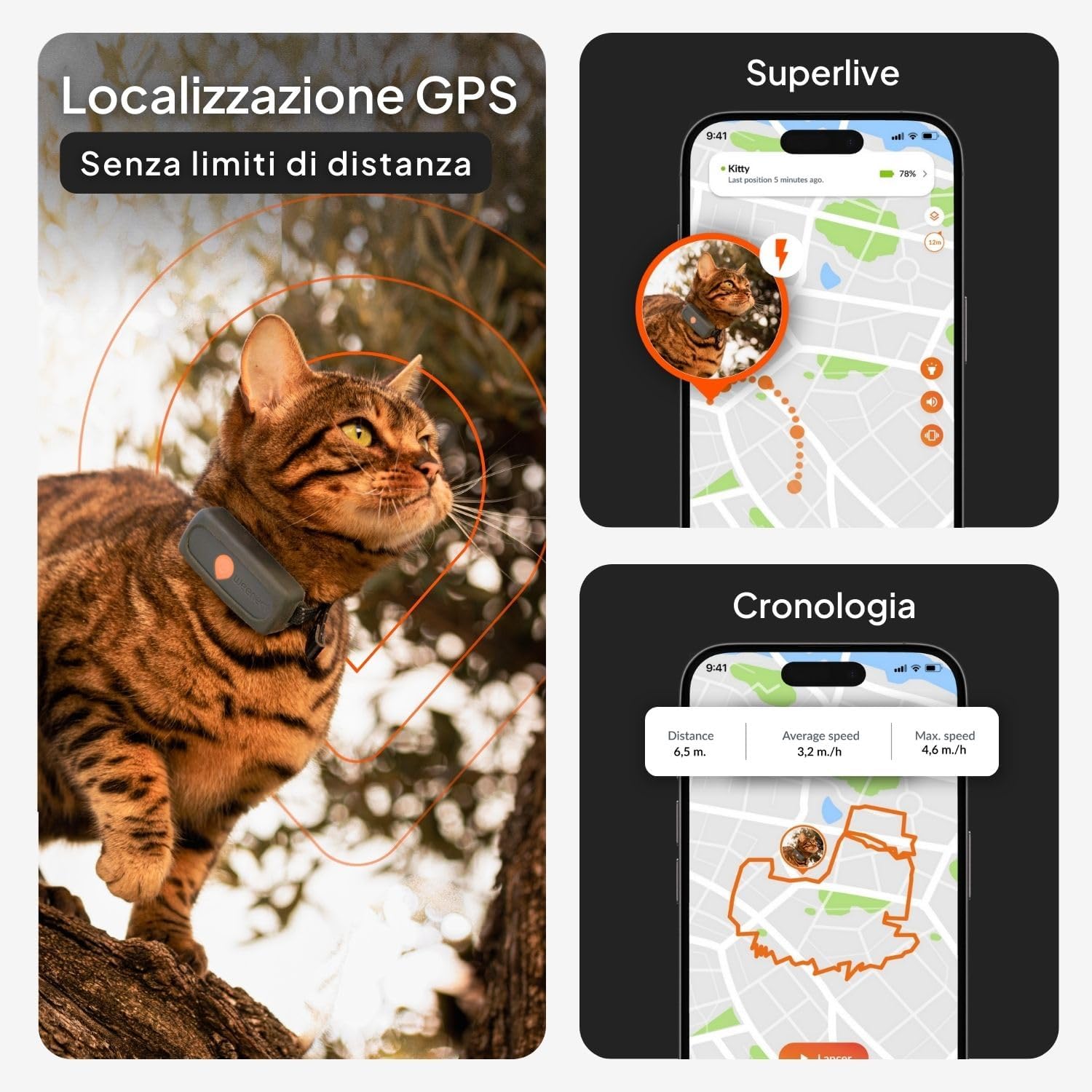 Weenect GPS Gatto Nero