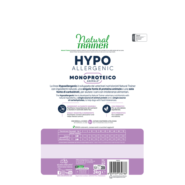 Natural Trainer Hypo Monoproteico Maiale 12kg