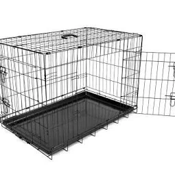 Leopet Gabbia in Ferro Pieghevole tg.L 61x42x48 cm