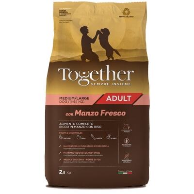 Together cibo secco completo per cani al manzo 12 kg